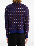 Jil Sander checked intarsia-knit sweater