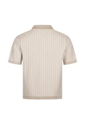 BOSS ribbed-knit short-sleeve cardigan