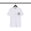 Chrome Heart T-Shirts Sanskrit cross logo short-sleeved men's T-shirt
