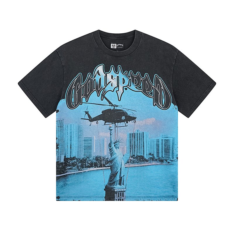 Godspeed E Pluribus Unum Washed Graphic T-Shirt