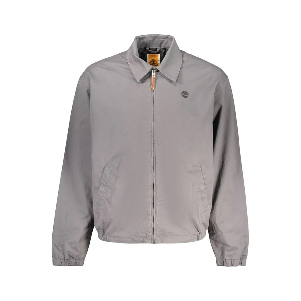 Timberland Cotton Blend Jacket — Gray
